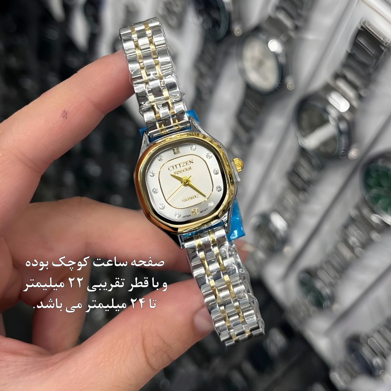 ساعت مچی عقربهای کوارتز زنانه مدل مینیمال لوکس کلاسیک بند فول استیل قفل مخفی کد CZ006