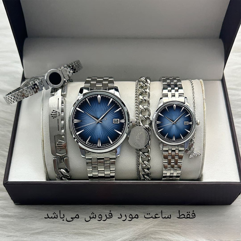 ست ساعت مچی عقربه ای زنانه و مردانه مدل کلاسیک 01