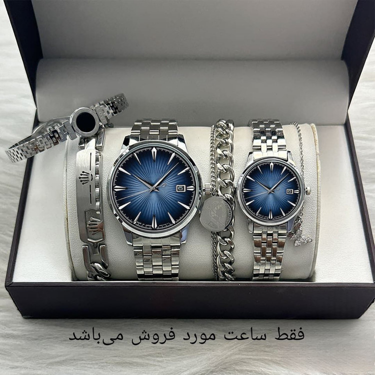 ست ساعت مچی عقربه ای زنانه و مردانه مدل کلاسیک 01