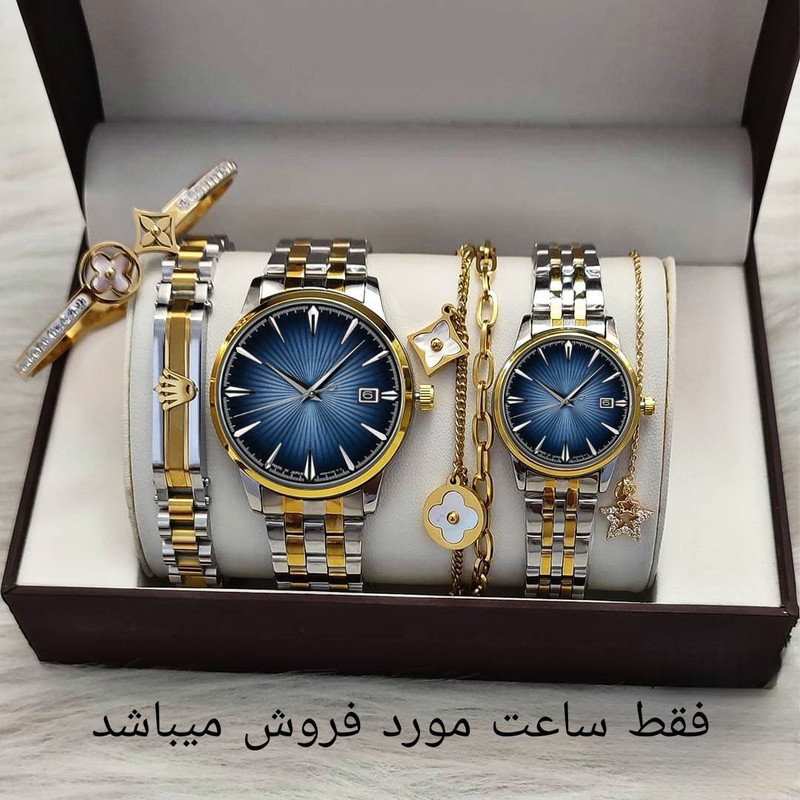 ست ساعت مچی عقربه ای زنانه و مردانه مدل کلاسیک 02