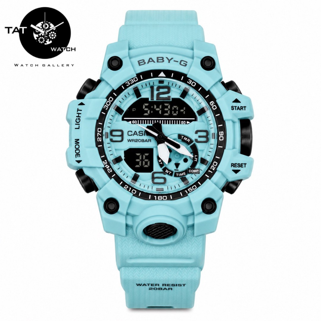 ساعت زنانه کاسیو بیبی جی طرح GG1000 موتور ژاپن با یکسال جعبه casio baby-g ساعت مچی بی بی جی
