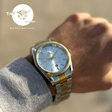 ساعت مردانه امگا سیمستر رنگ ثابت با یکساله باجعبه omega ساعت مچی