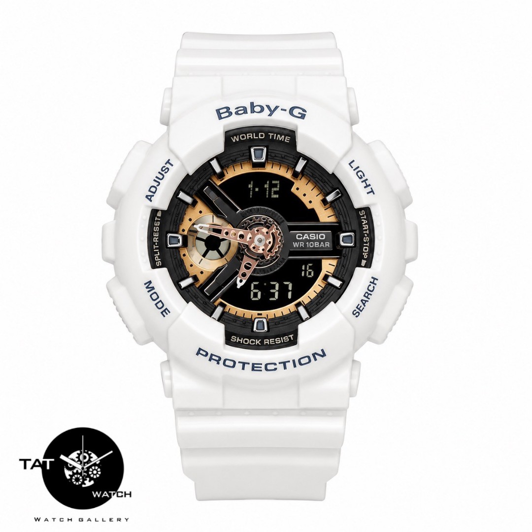 ساعت زنانه کاسیو بیبی جی Ba110 موتور ژاپن یکسال با جعبه Casio Baby-G ساعت مچی بی بی جی