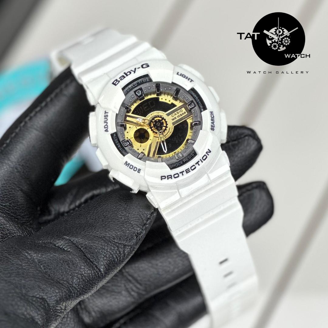 ساعت زنانه کاسیو بیبی جی Ba110 موتور ژاپن یکسال باجعبه Casio Baby-G ساعت مچی بی بی جی