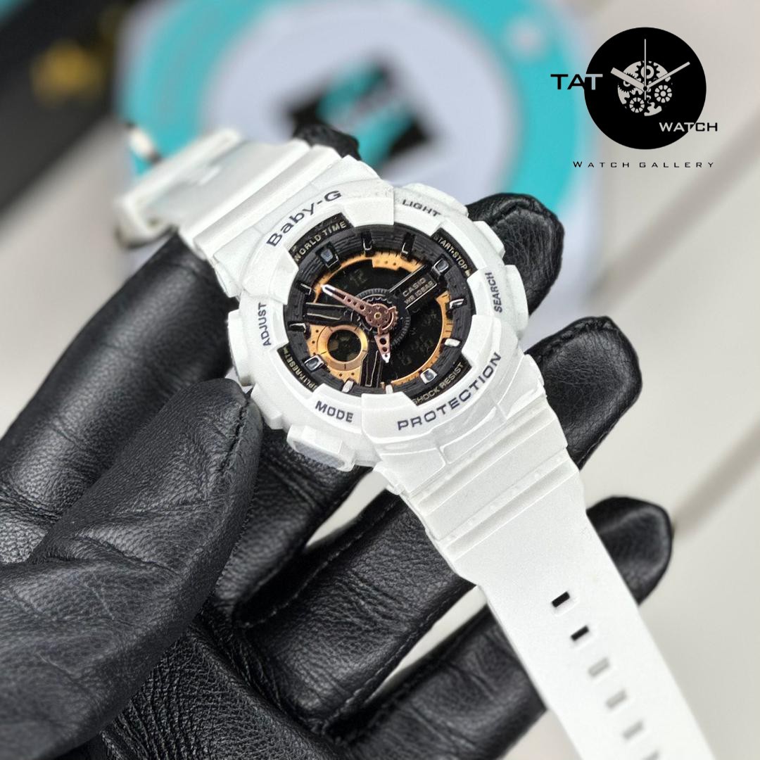 ساعت زنانه کاسیو بیبی جی Ba110 موتور ژاپن یکسال با جعبه Casio Baby-G ساعت مچی بی بی جی