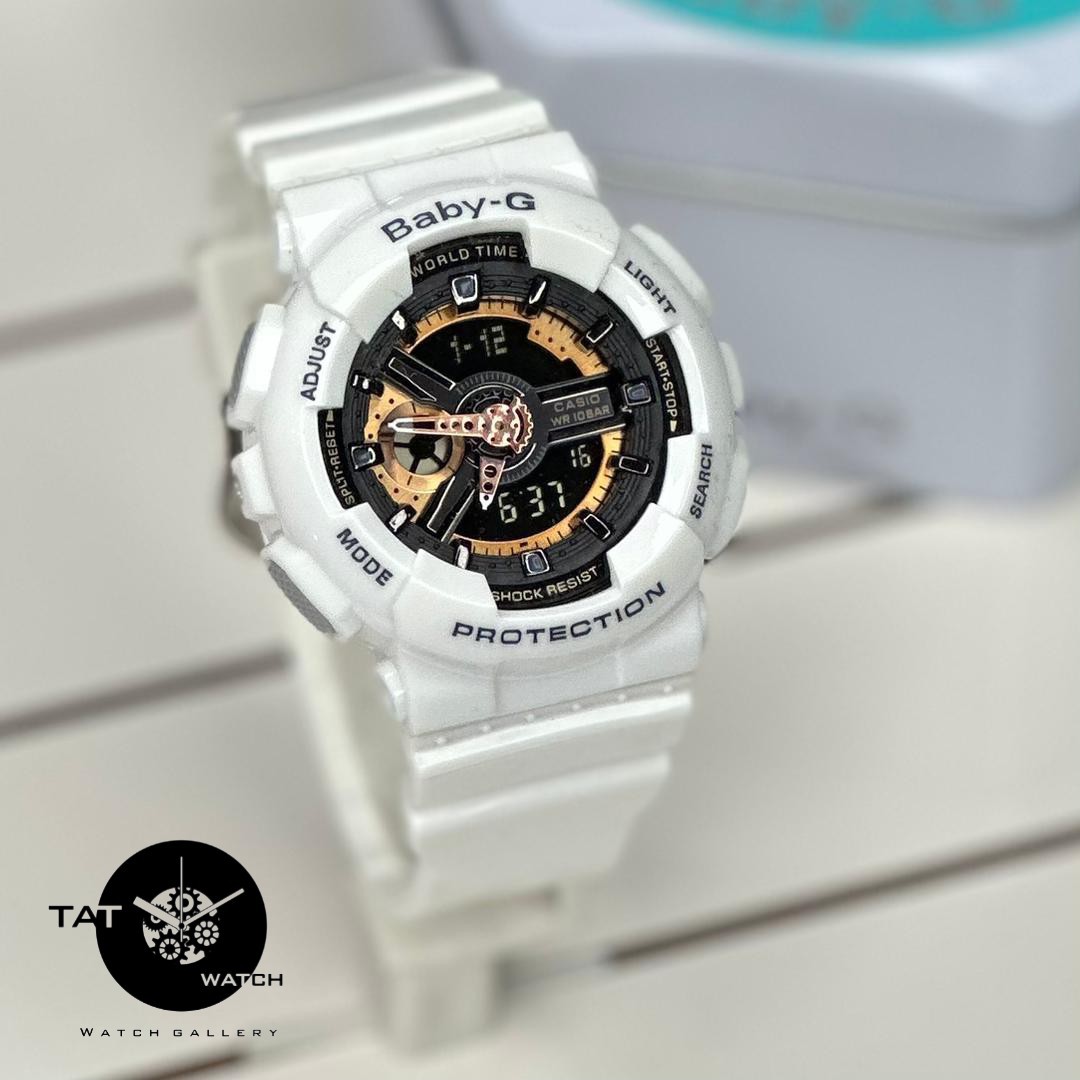 ساعت زنانه کاسیو بیبی جی Ba110 موتور ژاپن یکسال با جعبه Casio Baby-G ساعت مچی بی بی جی