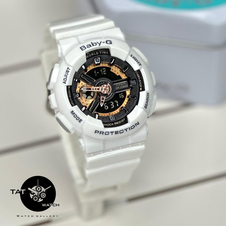 ساعت زنانه کاسیو بیبی جی Ba110 موتور ژاپن یکسال با جعبه Casio Baby-G ساعت مچی بی بی جی