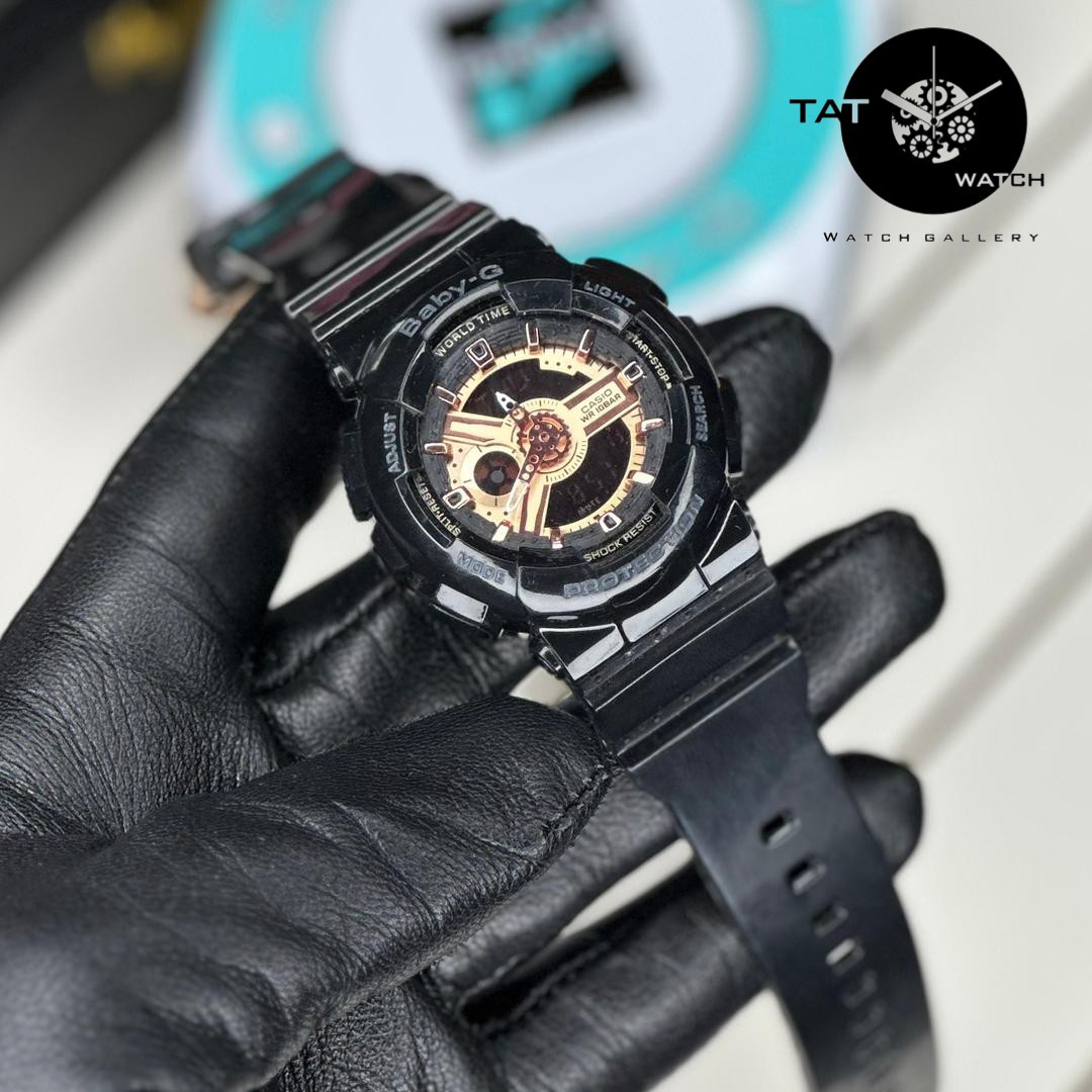 ساعت زنانه کاسیو بیبی جی Ba110 موتور ژاپن یکسال باجعبه Casio Baby-G ساعت مچی بی بی جی