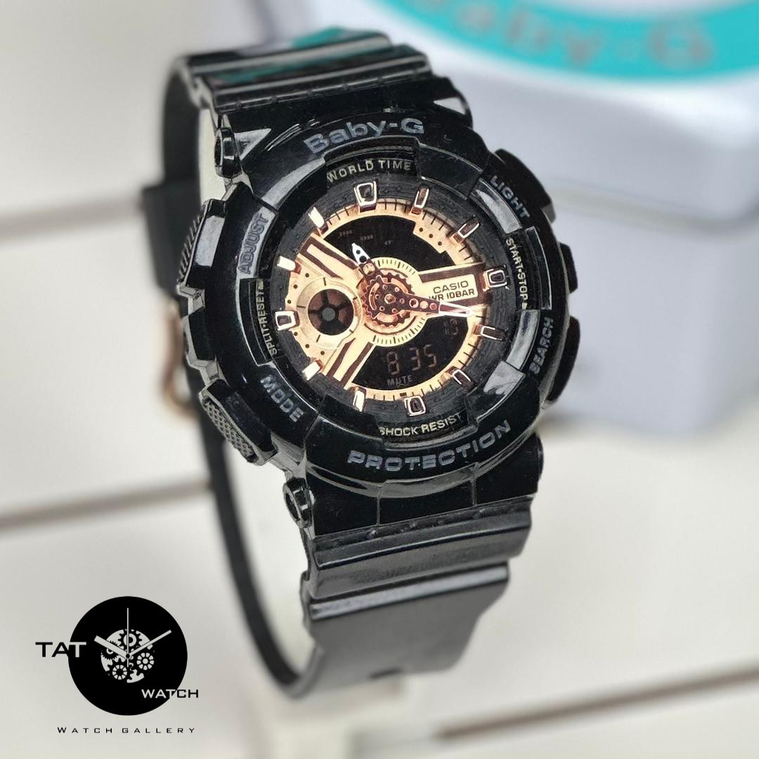 ساعت زنانه کاسیو بیبی جی Ba110 موتور ژاپن یکسال باجعبه Casio Baby-G ساعت مچی بی بی جی