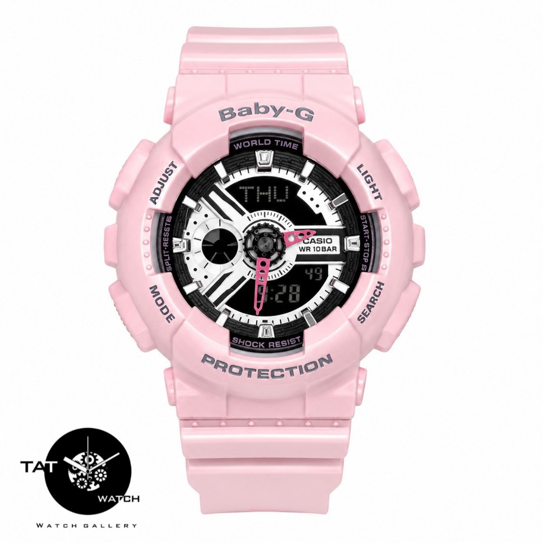 ساعت زنانه کاسیو بیبی جی Ba110 موتور ژاپن یکسال با جعبه Casio Baby-G ساعت مچی بی بی جی