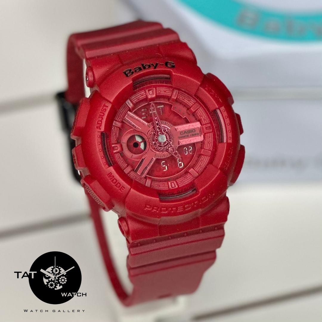 ساعت زنانه کاسیو بیبی جی Ba110 لیمیتد موتور ژاپن یکسال با جعبه Casio Baby-G ساعت مچی بی بی جی