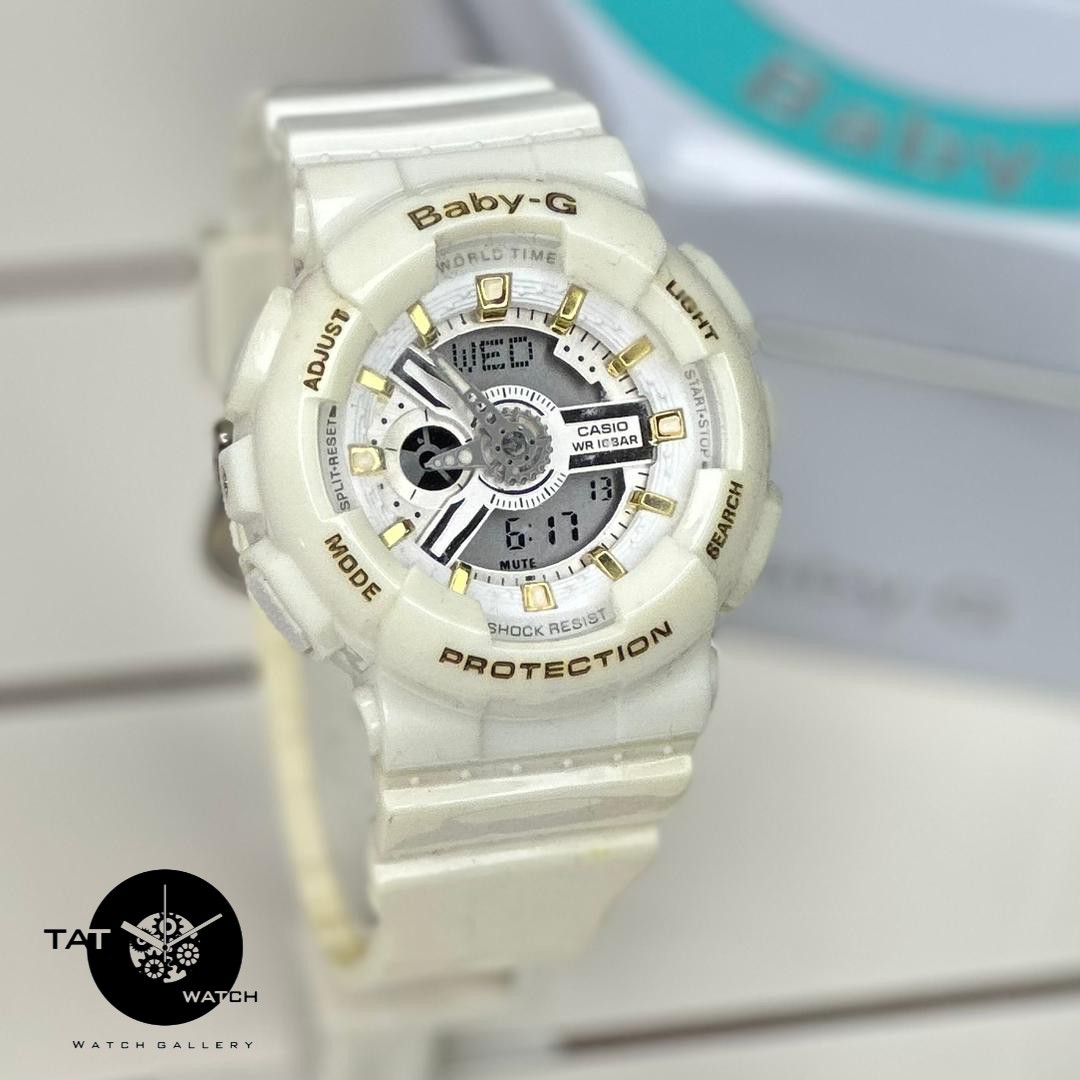 ساعت زنانه کاسیو بی بی جی Ba110 موتور ژاپن یکسال با جعبه Casio Baby-G ساعت مچی بیبی جی