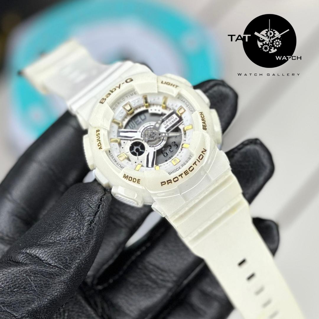 ساعت زنانه کاسیو بی بی جی Ba110 موتور ژاپن یکسال با جعبه Casio Baby-G ساعت مچی بیبی جی