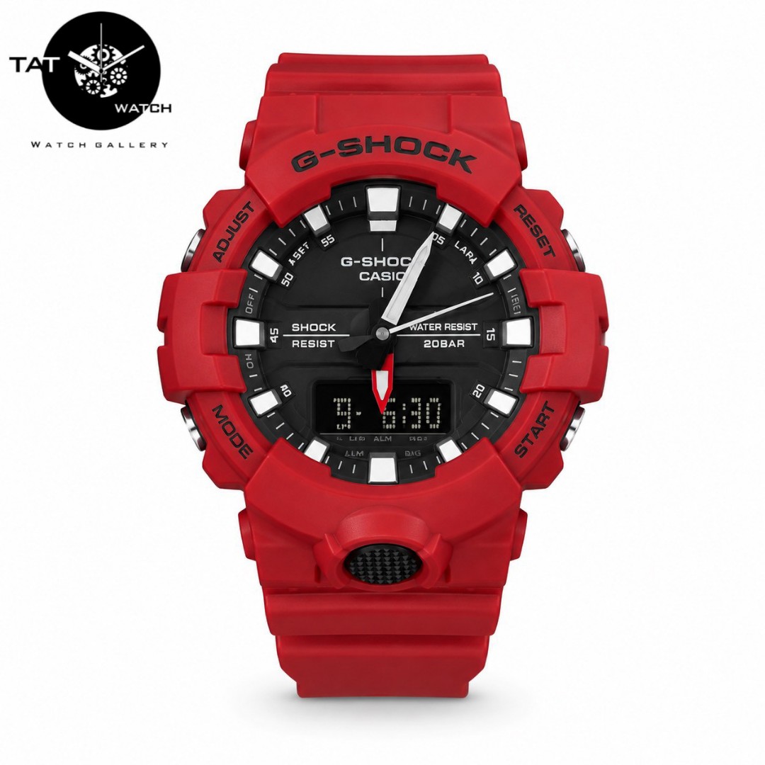 ساعت مردانه زنانه جی شاک GA 800 موتور ژاپن یکسال جعبه G-Shock ساعت مچی