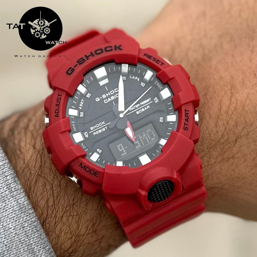 ساعت مردانه زنانه جی شاک GA 800 موتور ژاپن یکسال جعبه G-Shock ساعت مچی