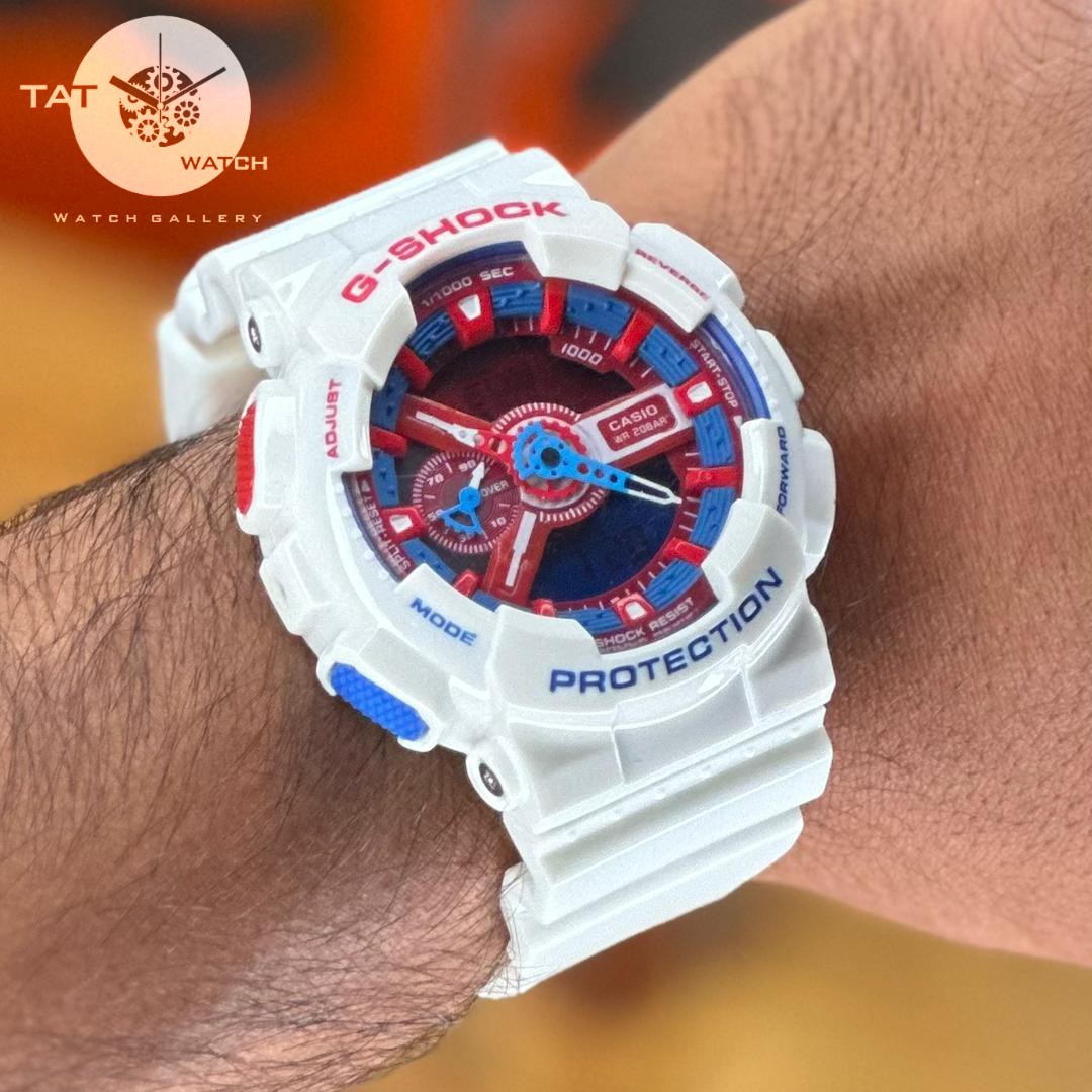 ساعت مچی مردانه زنانه جی شاک G-Shock Ga110 با یک سال ،جعبه،کیفیت مستر در50 رنگبندی