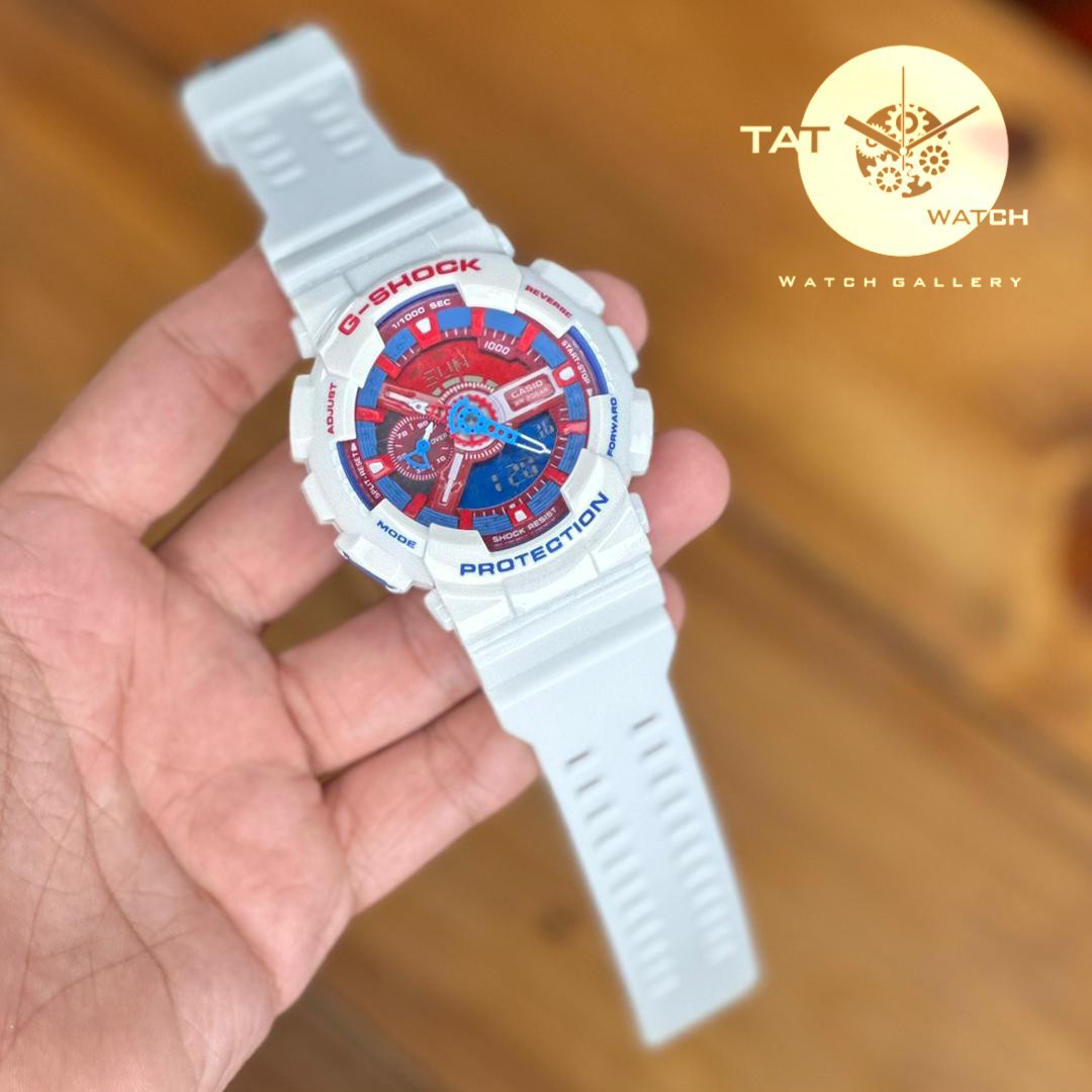 ساعت مچی مردانه زنانه جی شاک G-Shock Ga110 با یک سال ،جعبه،کیفیت مستر در50 رنگبندی