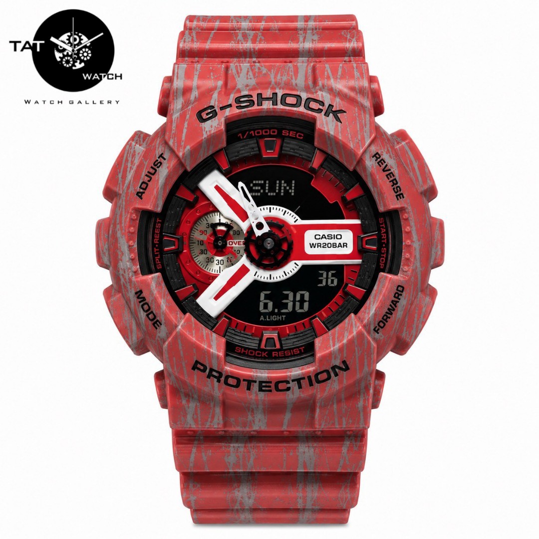 ساعت مردانه جی شاک GA110 موتور ژاپن یکسال با جعبه کاسیو G-Shock ساعت مچی جیشاک