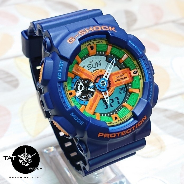 ساعت مچی جی شاک Ga110 یک سال جعبه رنگبندی G-Shock