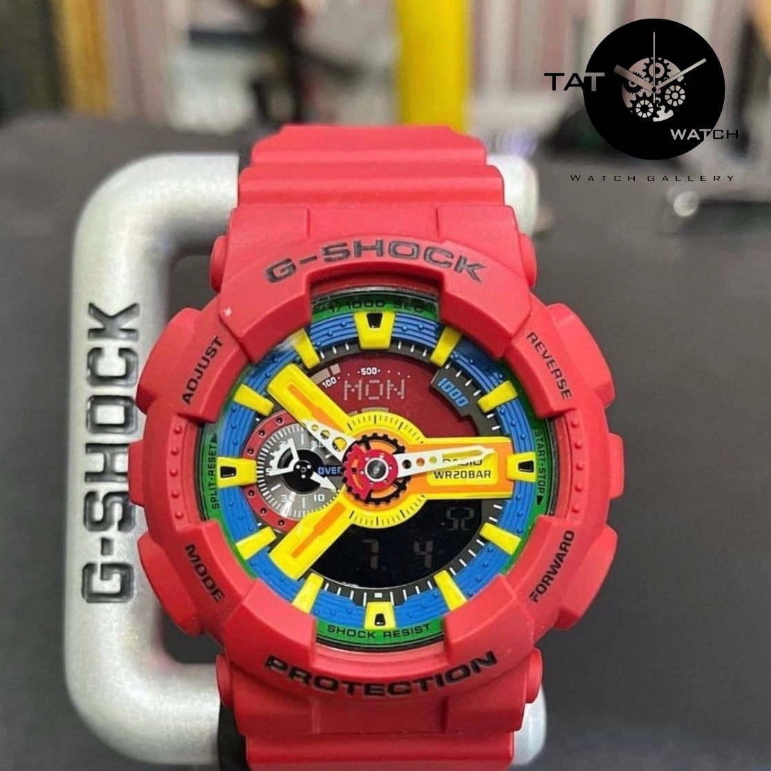 ساعت مچی جی شاک Ga110 یک سال جعبه رنگبندی G-Shock
