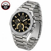 ساعت مردانه کاسیو ادیفایس سه موتور فعال کرنوگراف یکسال با جعبه CASIO EDIFICE ساعت مچی