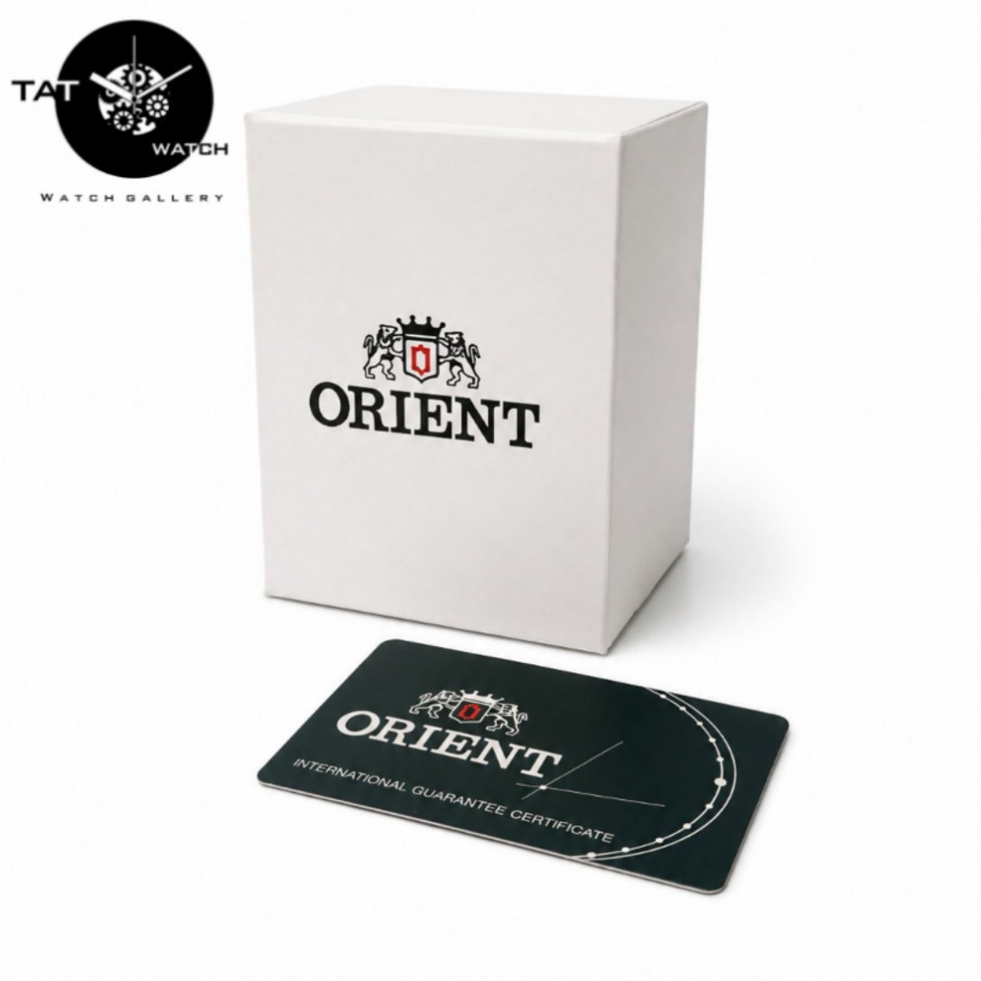 ساعت زنانه اورینت با پک رنگ ثابت با و جعبه ساعت مچی در رنگبندی ORIENT