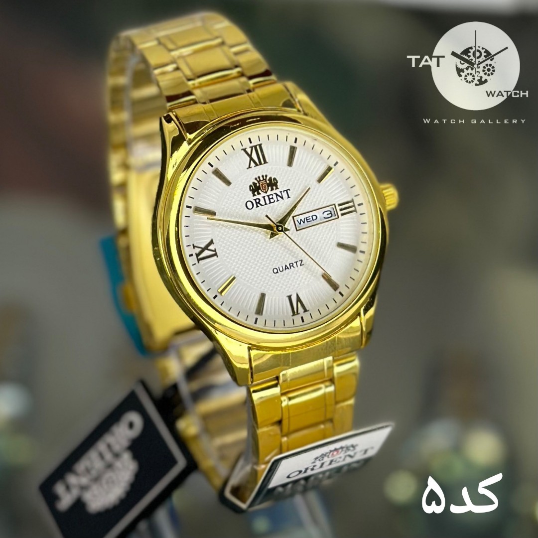 ساعت مردانه زنانه اورینت با پک دو تقویم رنگ ثابت با و جعبه ORIENT ساعت مچی