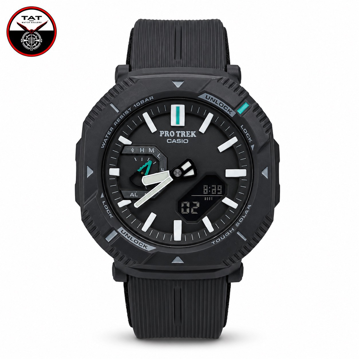 ساعت مردانه کاسیو پروترک PRGB001 با جعبه پروترک موتور ژاپن یکسال Casio Protrek ساعت مچی