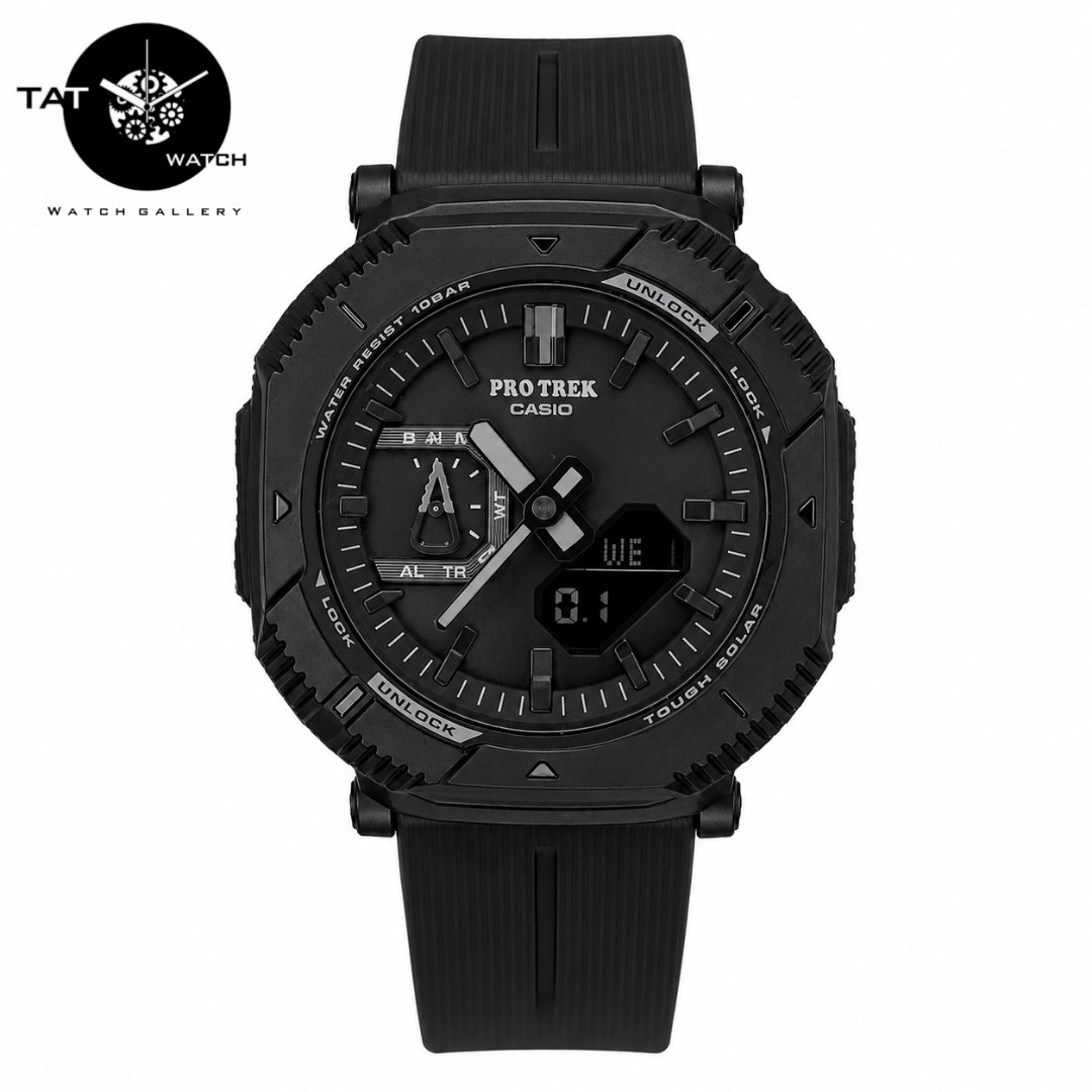 ساعت مردانه کاسیو پروترک PRGB001 با جعبه پروترک موتور ژاپن یکسال Casio Protrek ساعت مچی