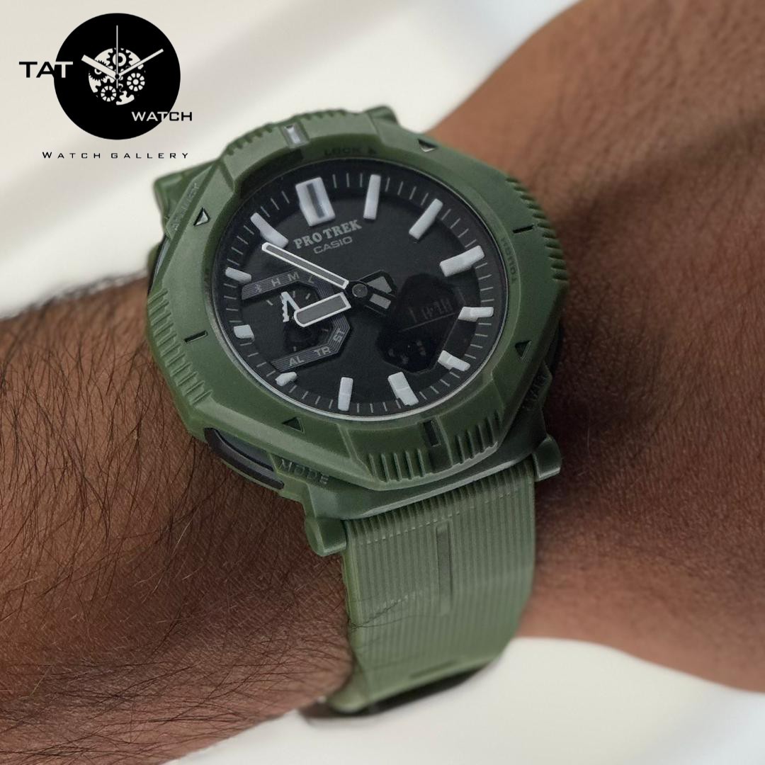 ساعت مردانه کاسیو پروترک PRGB001 با جعبه پروترک موتور ژاپن یکسال Casio Protrek ساعت مچی