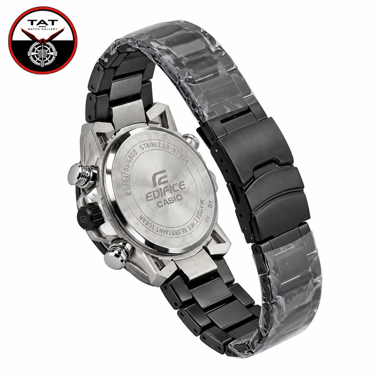 ساعت مردانه کاسیو ادیفایس 3موتوره کرنوگراف یکسال با جعبه CASIO EDIFICE ساعت مچی