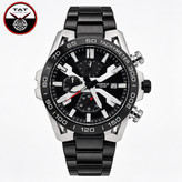 ساعت مردانه کاسیو ادیفایس 3موتوره کرنوگراف یکسال با جعبه CASIO EDIFICE ساعت مچی