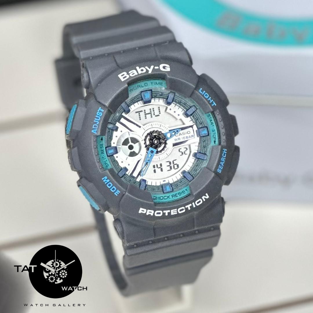 ساعت زنانه کاسیو بیبی جی Ba110 موتور ژاپن یکسال باجعبه Casio Baby-G ساعت مچی بی بی جی