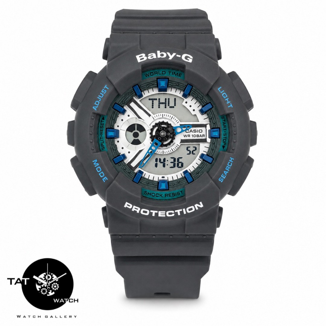 ساعت زنانه کاسیو بیبی جی Ba110 موتور ژاپن یکسال باجعبه Casio Baby-G ساعت مچی بی بی جی