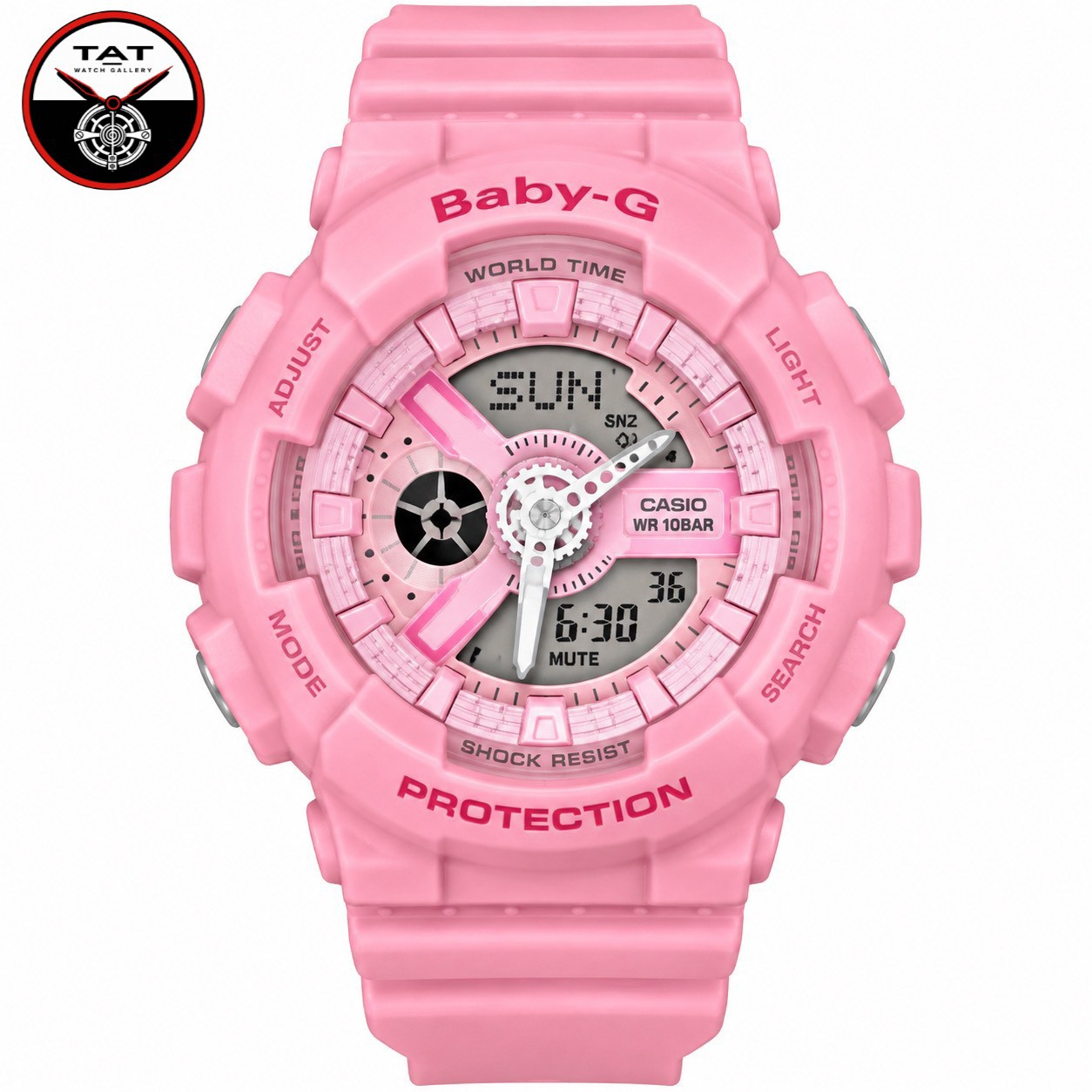 ساعت زنانه بچگانه کاسیو بیبی جی BA110 موتور ژاپن یکسال با جعبه Casio Baby-G ساعت مچی بی بی جی