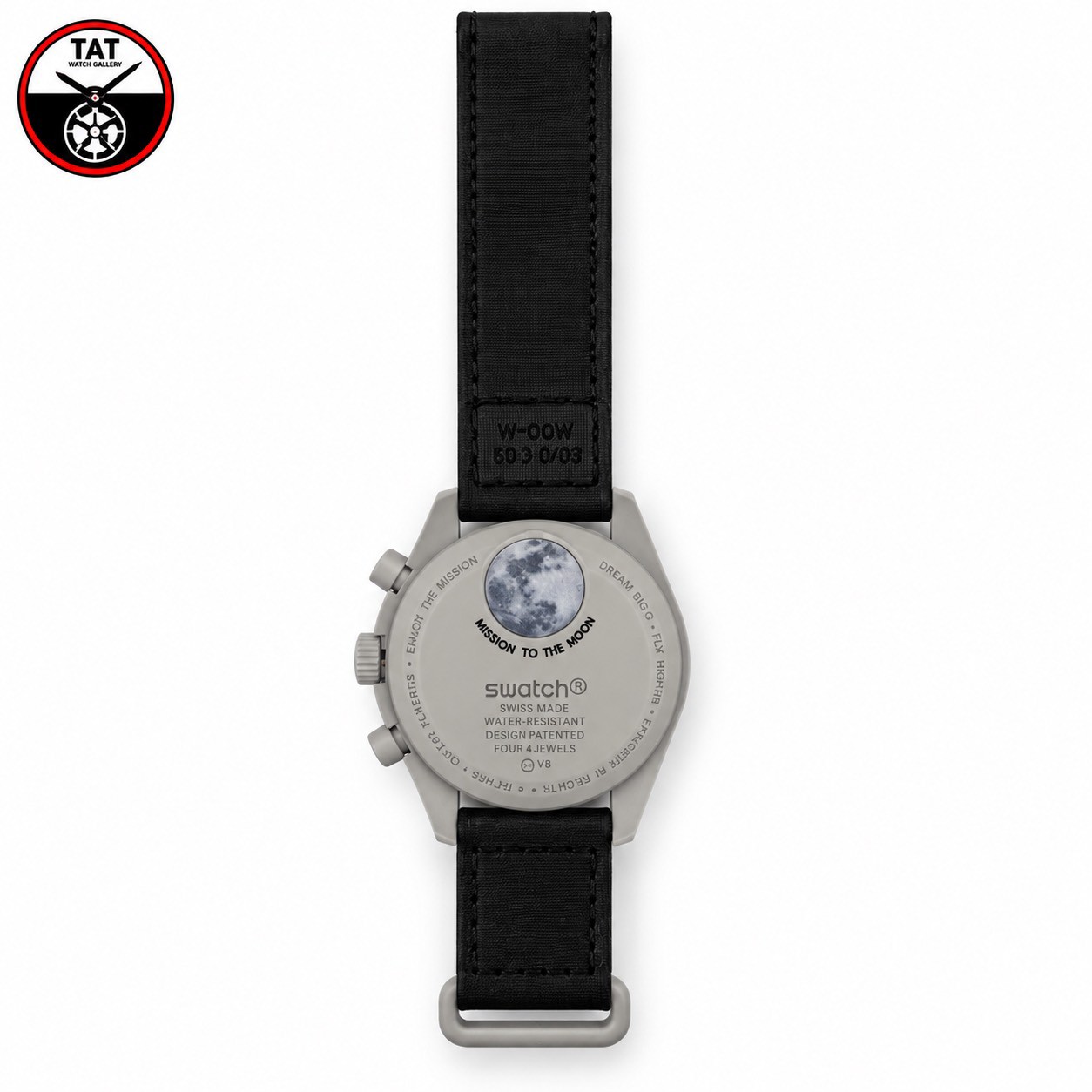 ساعت مردانه زنانه امگا سواچ ماه Moon سه موتوره کرنو با با جعبه omega swatch ساعت مچی