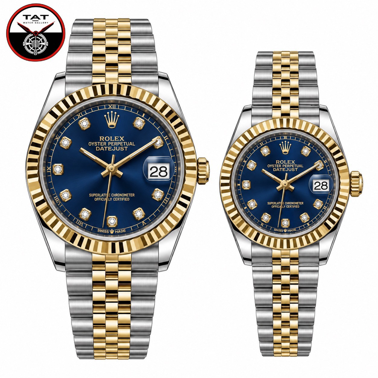 ساعت مردانه زنانه ست با جعبه رولکس +++A دیت جاست موتور میوتا ژاپن یکسال ساعت مچی Rolex date just