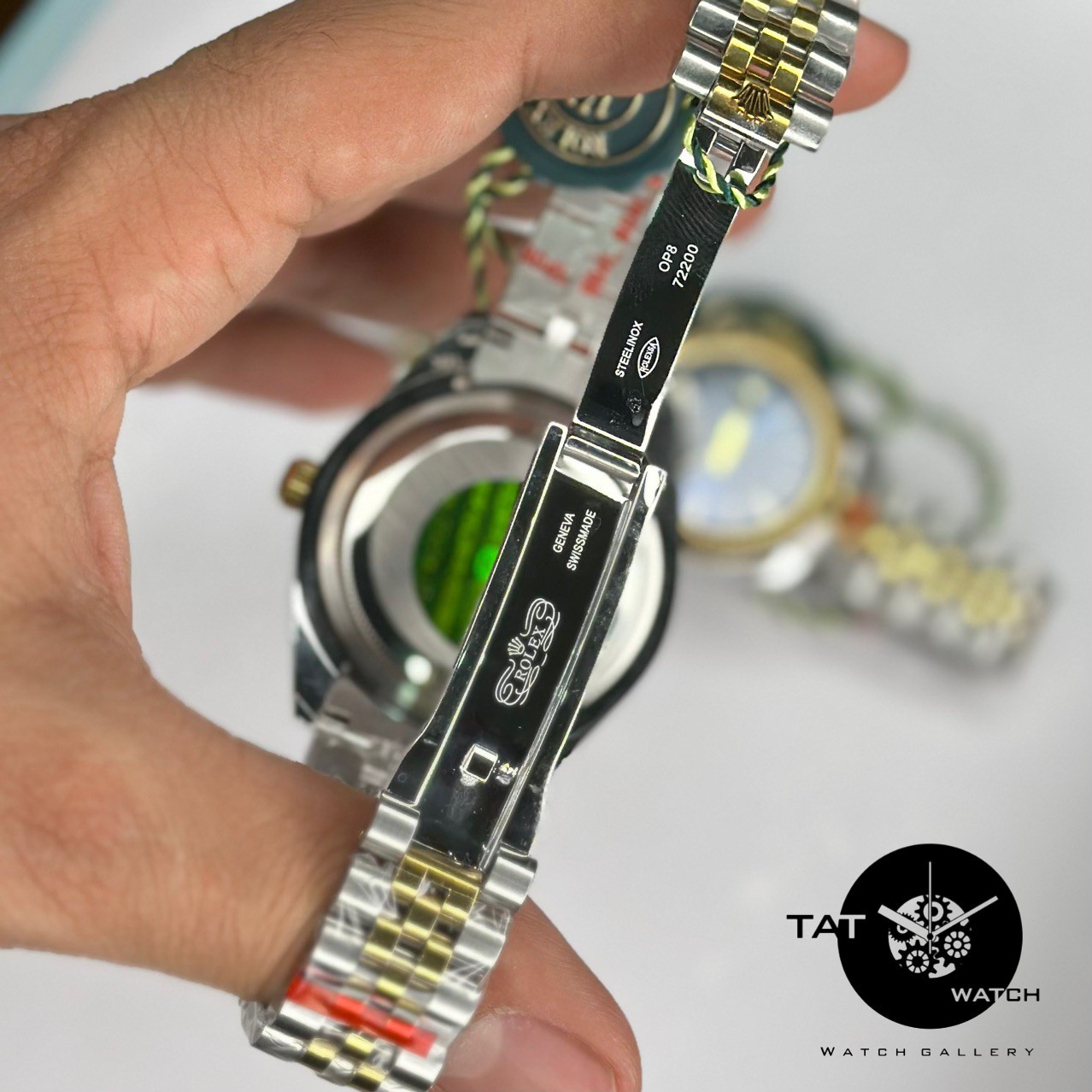 ساعت مردانه زنانه ست با جعبه رولکس +++A دیت جاست موتور میوتا ژاپن یکسال ساعت مچی Rolex date just