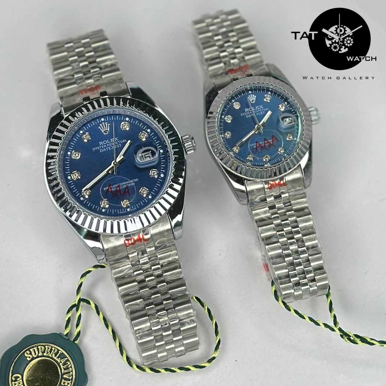 ساعت مردانه زنانه ست با جعبه رولکس +++A دیت جاست موتور میوتا ژاپن یکسال ساعت مچی Rolex date just