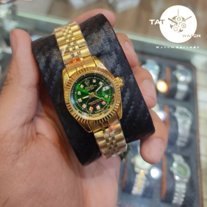 ساعت مردانه زنانه ست با جعبه رولکس +++A دیت جاست موتور میوتا ژاپن یکسال ساعت مچی Rolex date just