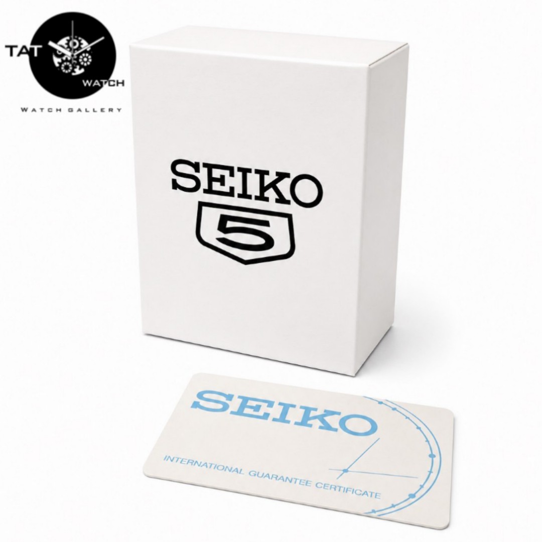 ساعت مردانه سیکو5 خلبانی موتور آرامگرد دو تقویم با یکساله و جعبه seiko5 ساعت مچی
