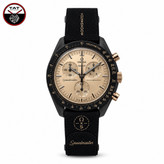 ساعت مردانه زنانه امگا سواچ ماه moon 1969 مونشاین 3موتوره کرنو یکسال و جعبه omega swatch ساعت مچی