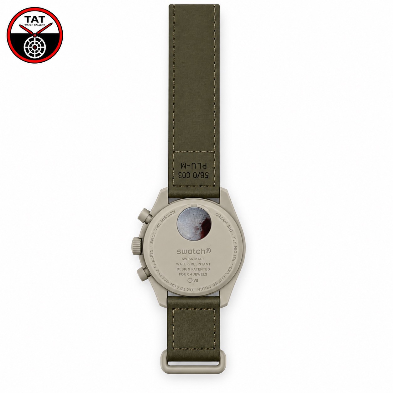 ساعت مردانه زنانه امگا سواچ پلوتو Pluto سه موتوره کرنو با جعبه omega swatch ساعت مچی