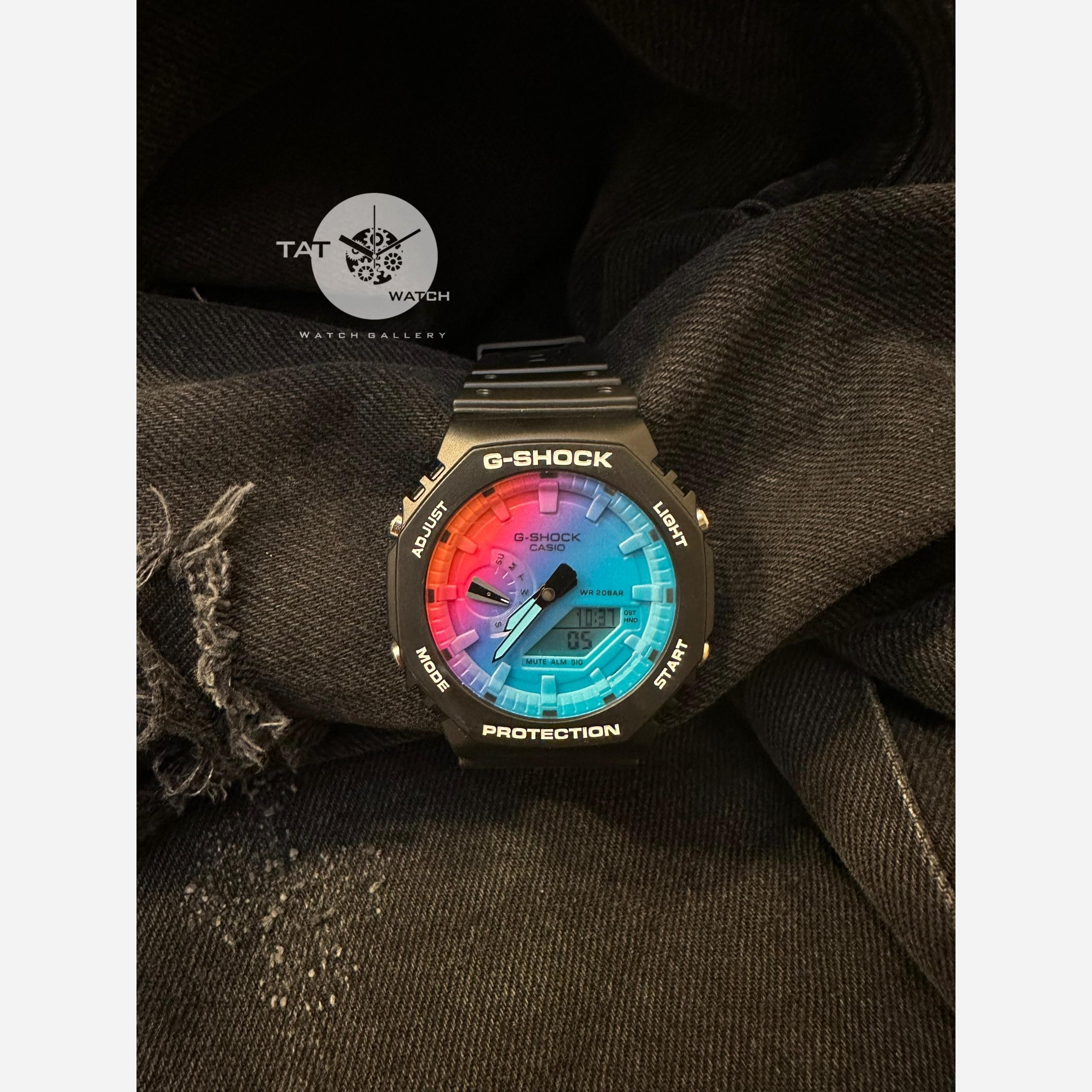 ساعت جی شاک مردانه زنانه Ga2100 موتور ژاپن تنظیم خودکار با کاسیو G-shock ساعت مچی