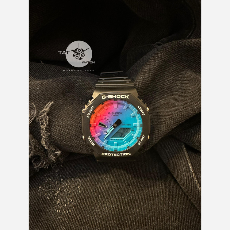 ساعت جی شاک مردانه زنانه Ga2100 موتور ژاپن تنظیم خودکار با کاسیو G-shock ساعت مچی