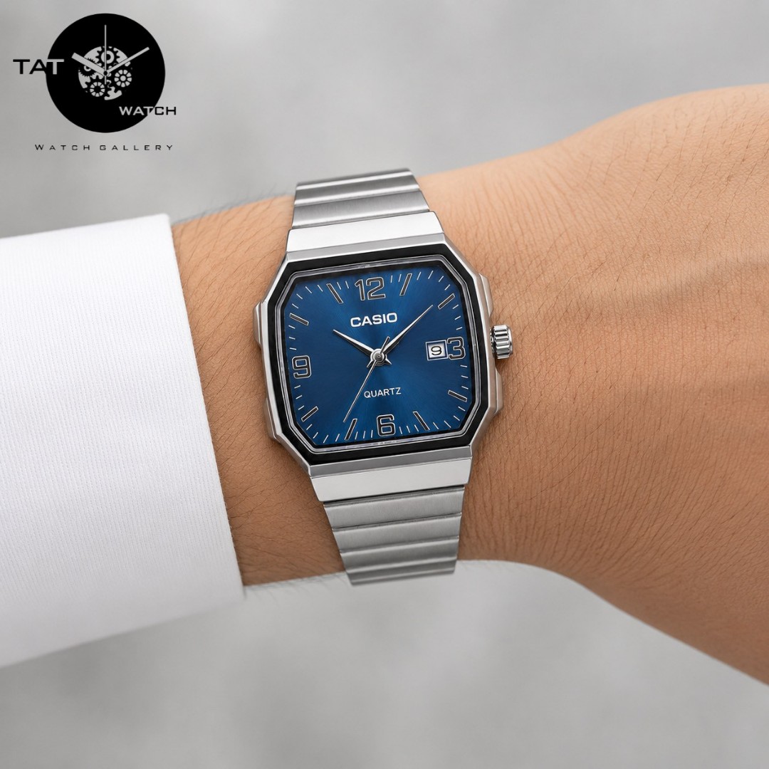ساعت مردانه کاسیو اولدمانی رنگبندی با و جعبه ساعت مچی Casio