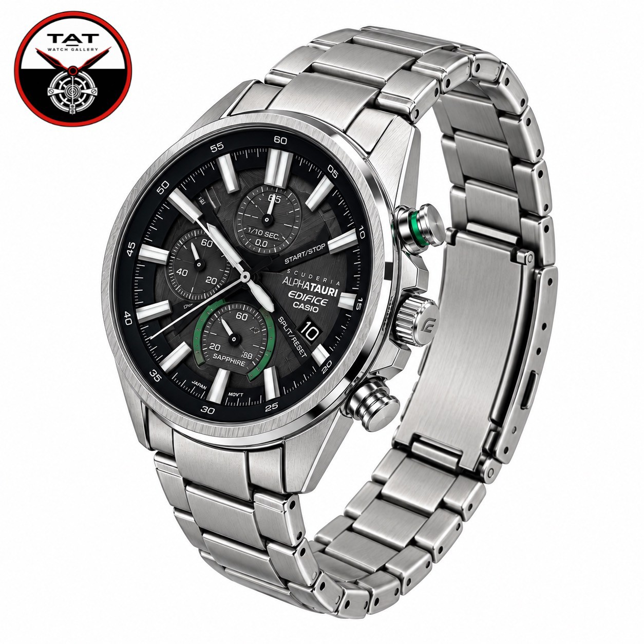 ساعت مردانه کاسیو ادیفایس سه موتوره کرنوگراف با یکسال با جعبه CASIO EDIFICE ساعت مچی