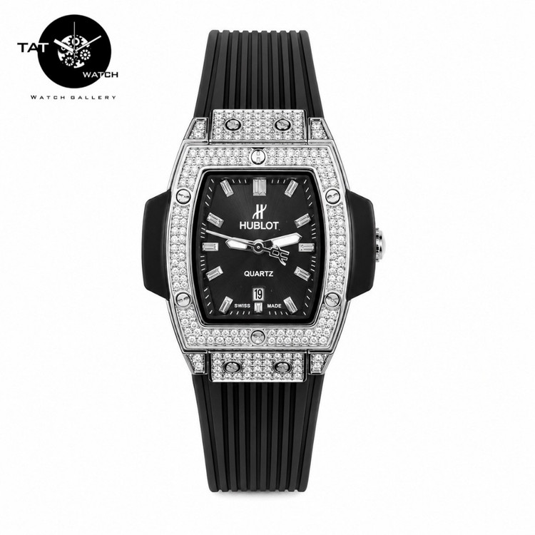 ساعت مچی زنانه هابلوت بند رابر با جعبه در رنگبندی Hublot