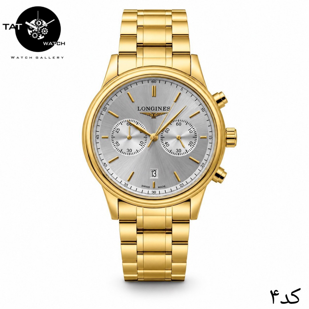 ساعت مردانه لونژین سه موتوره کرنوگراف 12 ماه در رنگبندی با جعبه LONGINES ساعت مچی