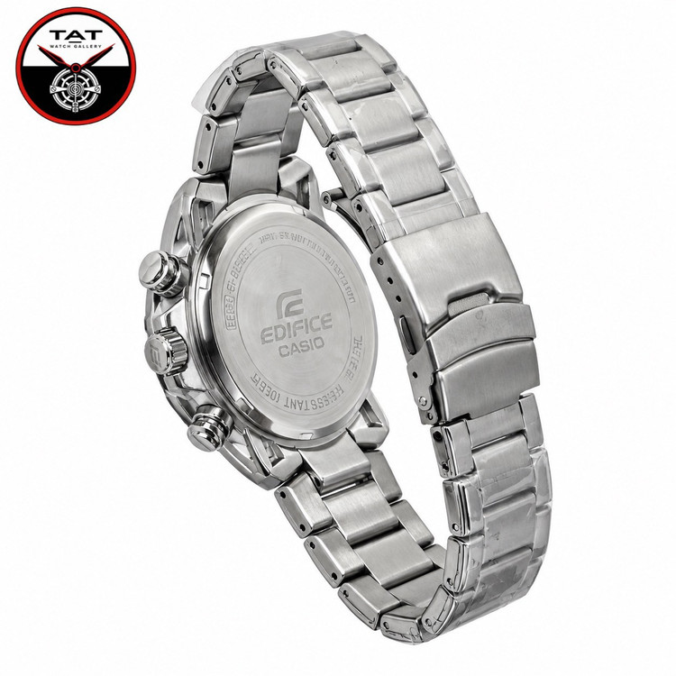 ساعت مردانه کاسیو ادیفایس سه موتوره کرنوگراف یکسال با جعبه CASIO EDIFICE ساعت مچی
